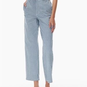 Aritzia Sunday Best Jaden Pants in blue gingham